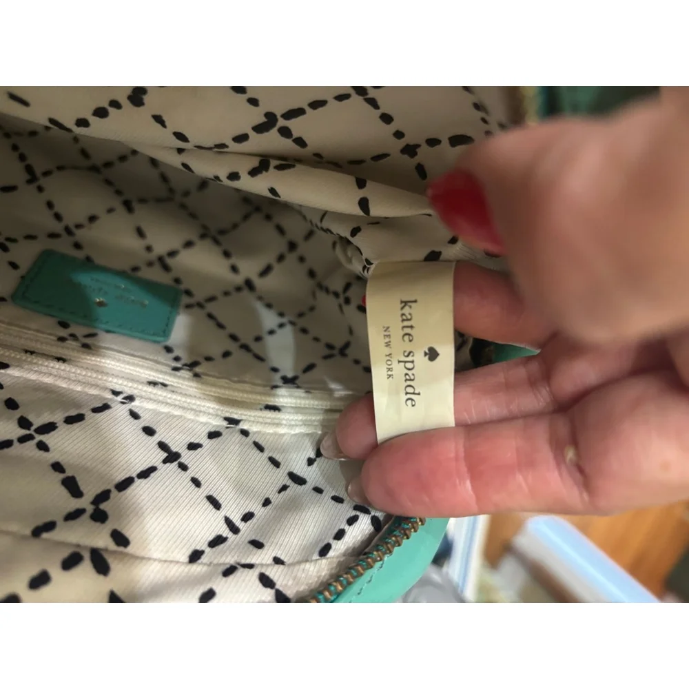 Kate Spade Green Leather Crossbody Bag Small - Picture 7 of 8